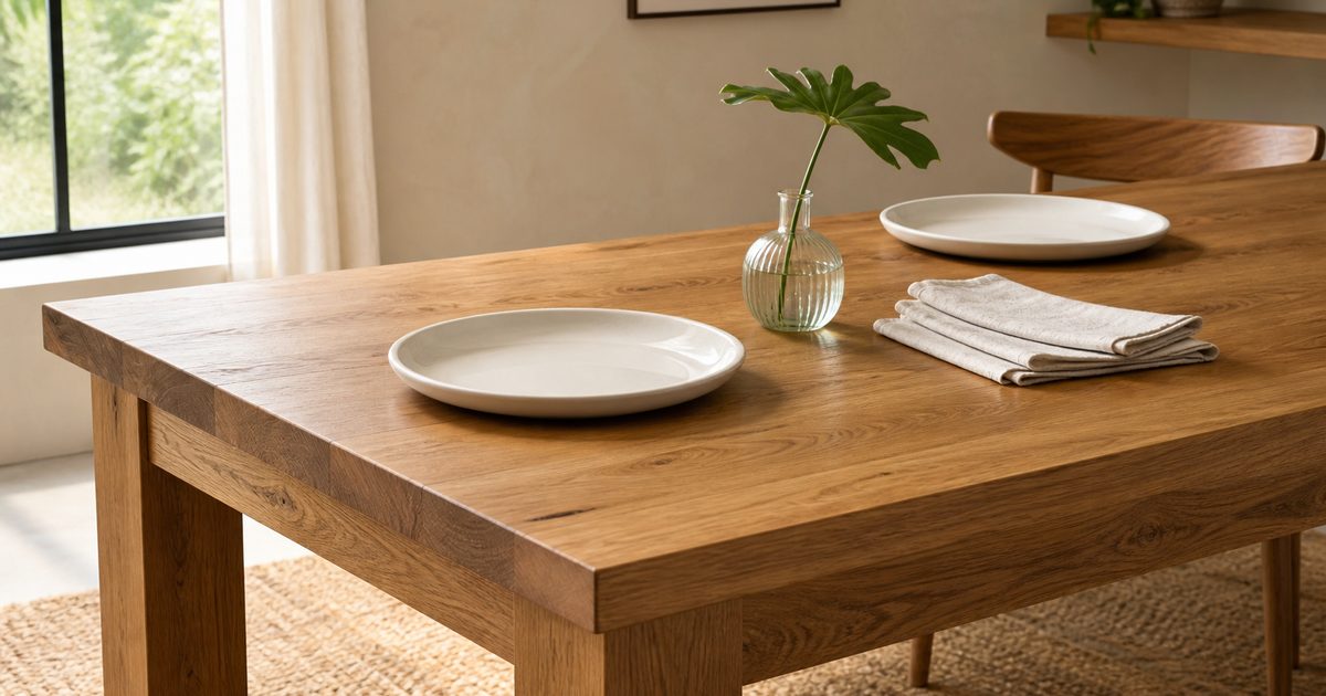 Houten eettafel kopen? Dit zijn de mooiste houtsoorten, afwerkingen en woonstijlen