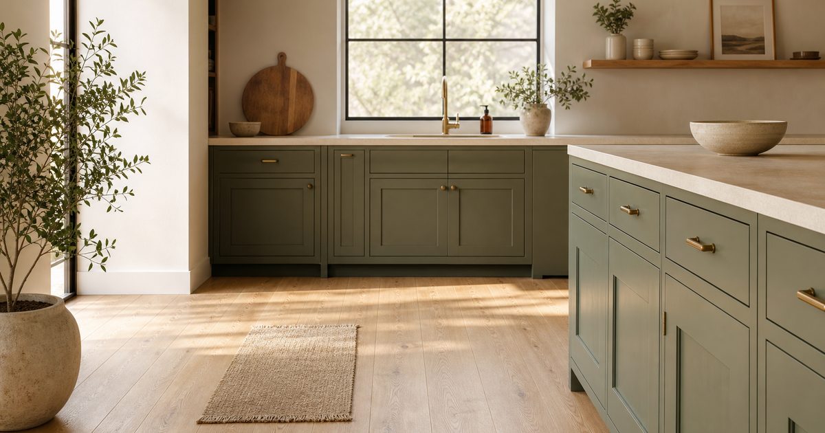 Welke kleur keuken past per type vloer