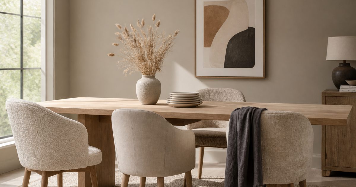 Beige eetkamerstoelen combineren: zo creëer je een rustige en stijlvolle eethoek
