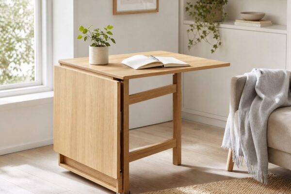 Inklapbare tafel in huis: praktische oplossingen voor klein wonen en flexibel gebruik