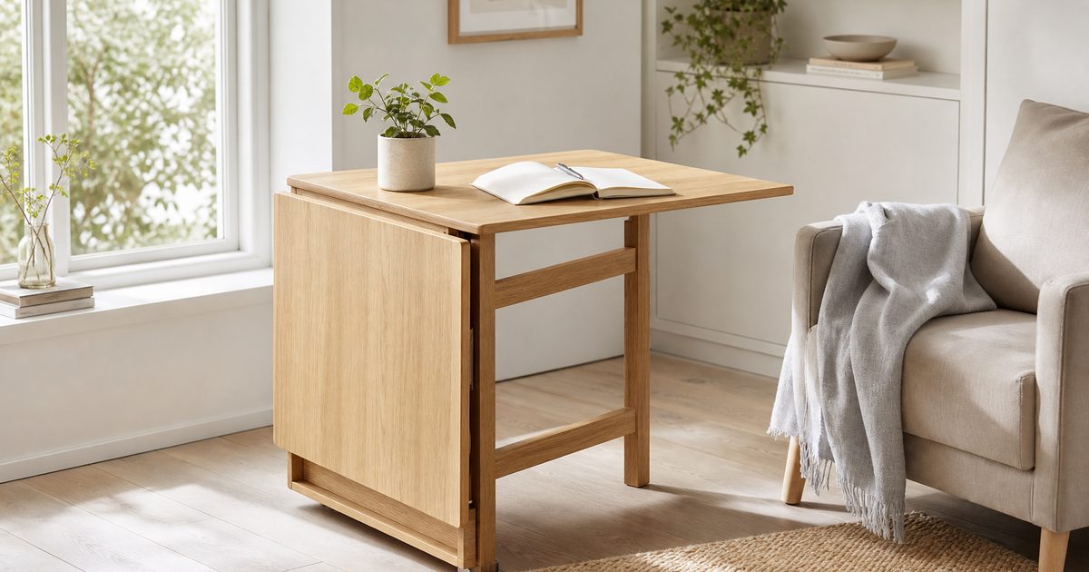 Inklapbare tafel in huis: praktische oplossingen voor klein wonen en flexibel gebruik