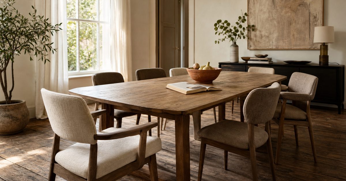 Eettafel met stoelen samenstellen: combinaties die mooi zitten én mooi ogen