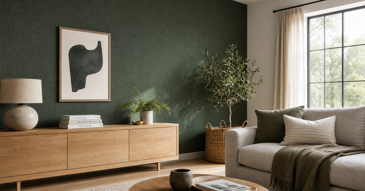 Behang woonkamer aanbrengen in je interieur: van subtiele textuur tot echte blikvanger