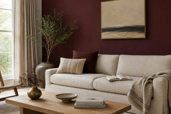 Burgundy kleur in huis: zo gebruik je deze diepe roodtint zonder dat het zwaar wordt