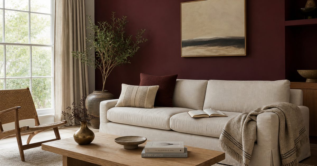 Burgundy kleur in huis: zo gebruik je deze diepe roodtint zonder dat het zwaar wordt
