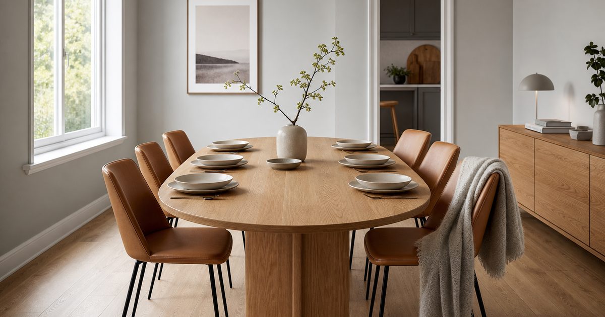 Deens ovaal eettafel: wat is het verschil met ovaal en past deze vorm in jouw eetkamer?