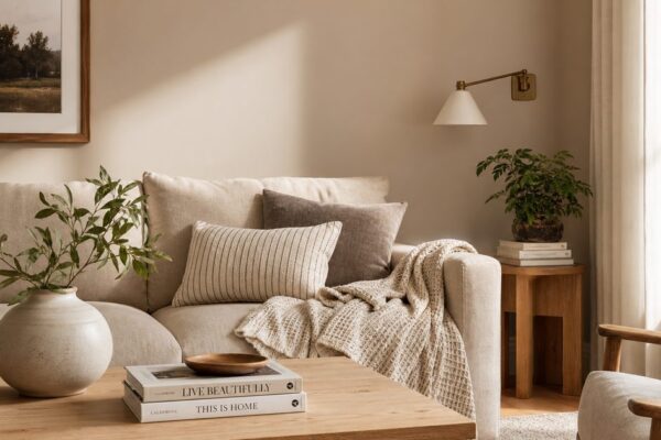 Taupe kleur in je interieur: mooie combinaties met wit, hout en warme grijstinten